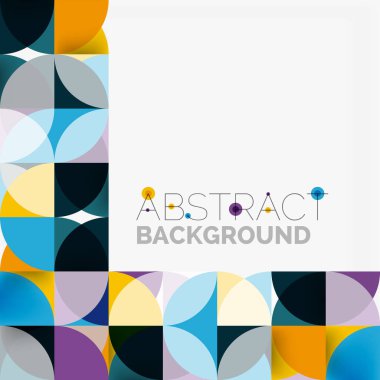 Modern geometrik arka plan daire