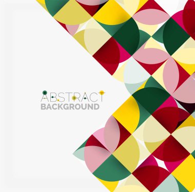 Modern geometrik arka plan daire