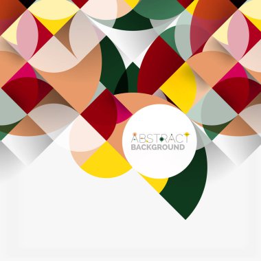 Modern geometrik arka plan daire