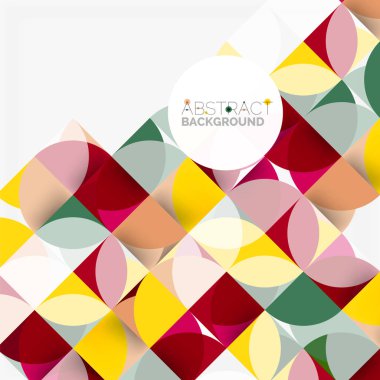 Modern geometrik arka plan daire