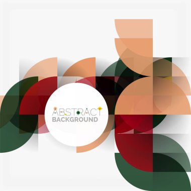 Modern geometrik arka plan daire