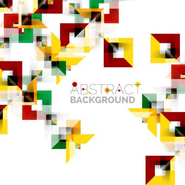 Beyaz Modern kare geometrik desen tasarım