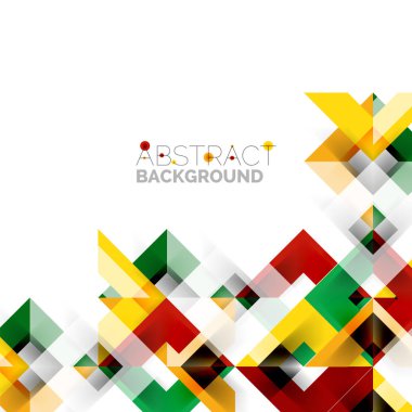 Beyaz Modern kare geometrik desen tasarım