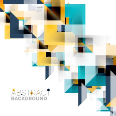 Beyaz Modern kare geometrik desen tasarım