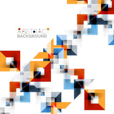 Beyaz Modern kare geometrik desen tasarım