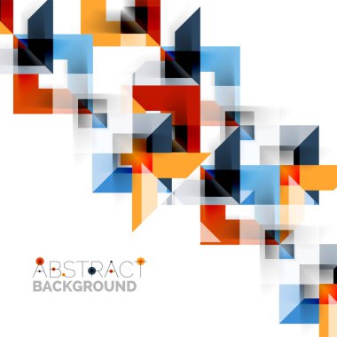 Beyaz Modern kare geometrik desen tasarım