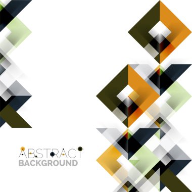 Beyaz Modern kare geometrik desen tasarım