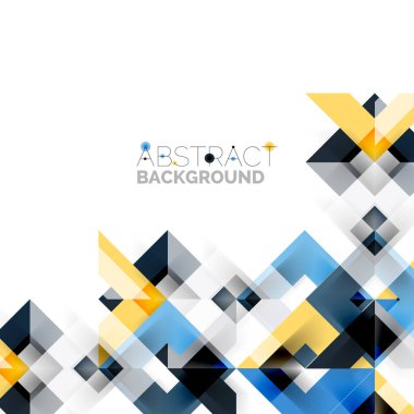 Beyaz Modern kare geometrik desen tasarım