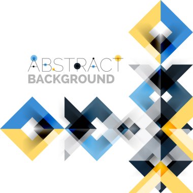 Beyaz Modern kare geometrik desen tasarım