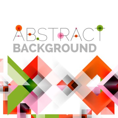 Beyaz Modern kare geometrik desen tasarım