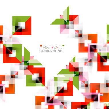 Beyaz Modern kare geometrik desen tasarım