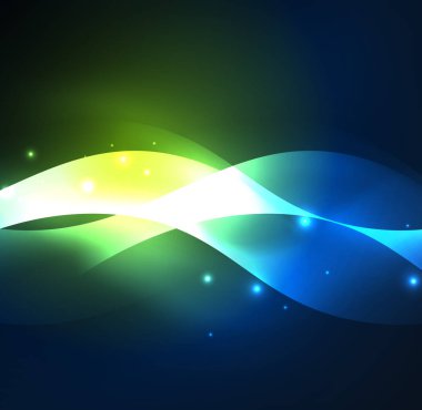 Neon ışıklı dalgalar