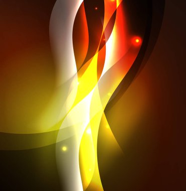 Neon ışıklı dalgalar