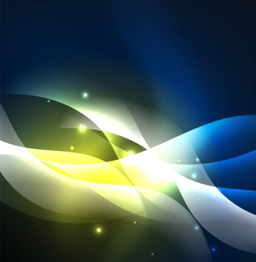 Neon ışıklı dalgalar