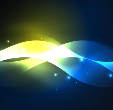 Neon ışıklı dalgalar