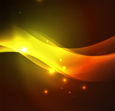 Neon ışıklı dalgalar