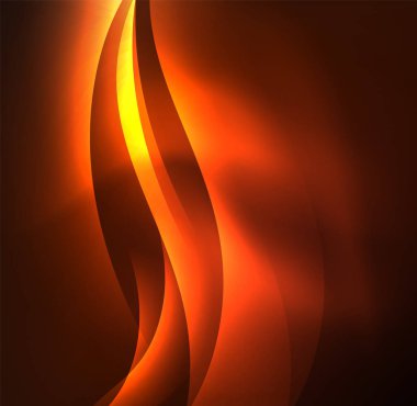 Neon ışıklı dalgalar