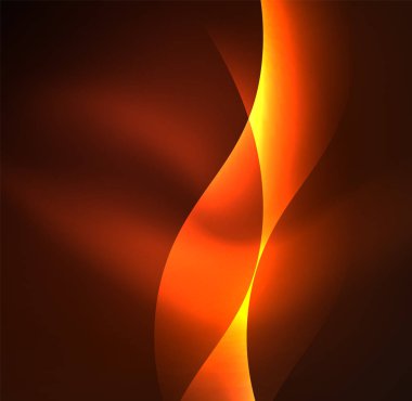 Neon ışıklı dalgalar