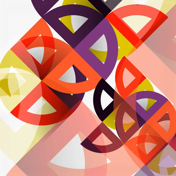 Kağıt daire kesim, mozaik mix geometrik desen tasarım