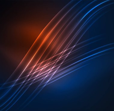 parlayan futuristik çizgiler