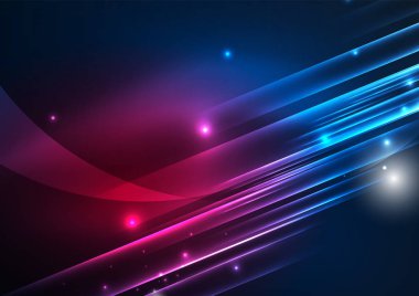 parlayan futuristik çizgiler