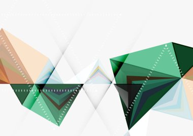 Üçgen düşük Poli vektör a4 boyutu geometrik soyut şablonu