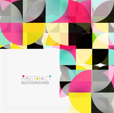 Modern geometrik arka plan daire