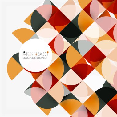 Modern geometrik arka plan daire