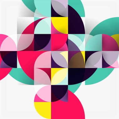 Modern geometrik arka plan daire