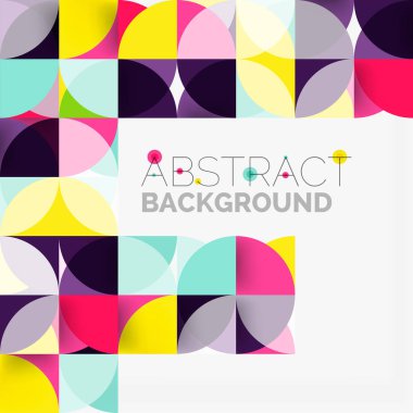 Modern geometrik arka plan daire