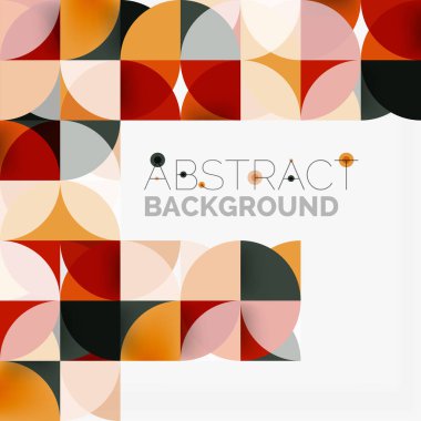 Modern geometrik arka plan daire