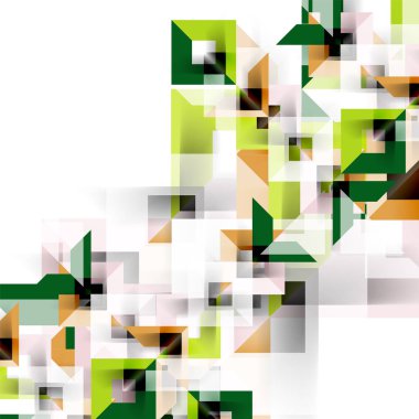 Beyaz Modern kare geometrik desen tasarım