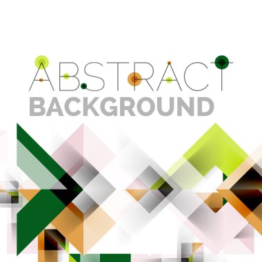 Beyaz Modern kare geometrik desen tasarım