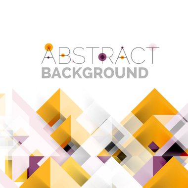 Beyaz Modern kare geometrik desen tasarım