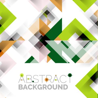 Beyaz Modern kare geometrik desen tasarım