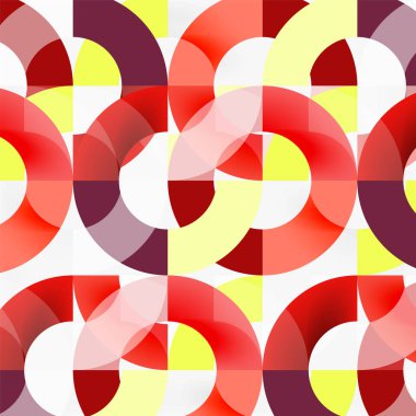 Modern geometrik desen tasarım gri arka plan üzerinde renkli halkalar