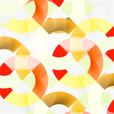 Modern geometrik desen tasarım gri arka plan üzerinde renkli halkalar