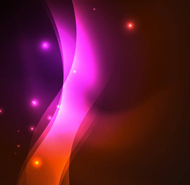 Neon ışıklı dalgalar