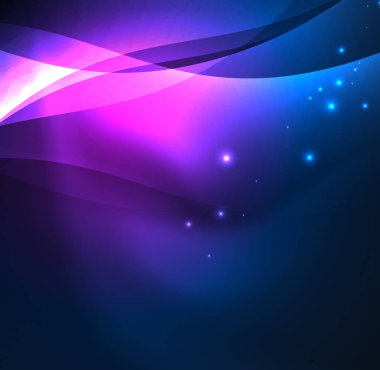 Neon ışıklı dalgalar