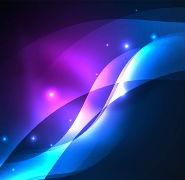 Neon ışıklı dalgalar