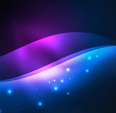 Neon ışıklı dalgalar