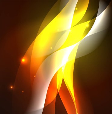 Neon ışıklı dalgalar