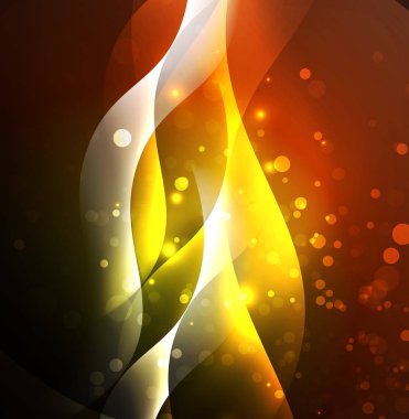 Neon ışıklı dalgalar