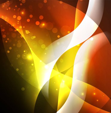 Neon ışıklı dalgalar