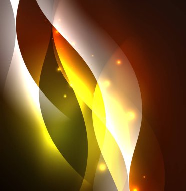 Neon ışıklı dalgalar