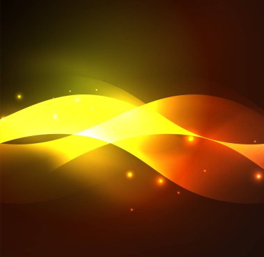 Neon ışıklı dalgalar