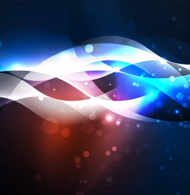 Neon ışıklı dalgalar