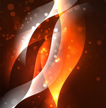 Neon ışıklı dalgalar