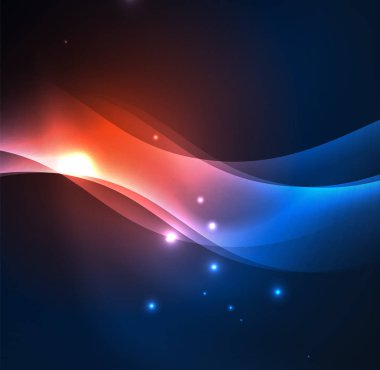 Neon ışıklı dalgalar