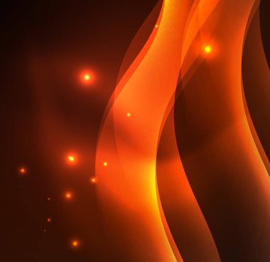 Neon ışıklı dalgalar